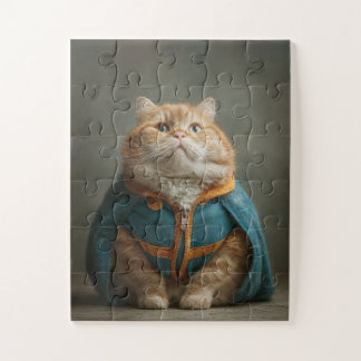 Regal Cat in Blue Cloak – Puzzel Legpuzzel