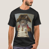 Regal Cat in militair uniform T-shirt (Voorkant)