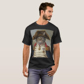 Regal Cat in militair uniform T-shirt (Voorkant volledig)