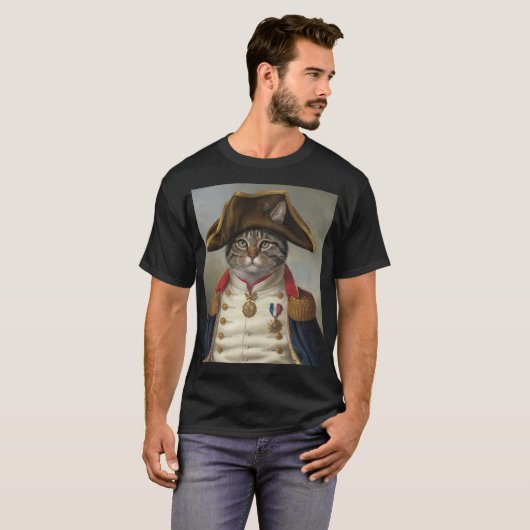 Regal Cat in militair uniform T-shirt