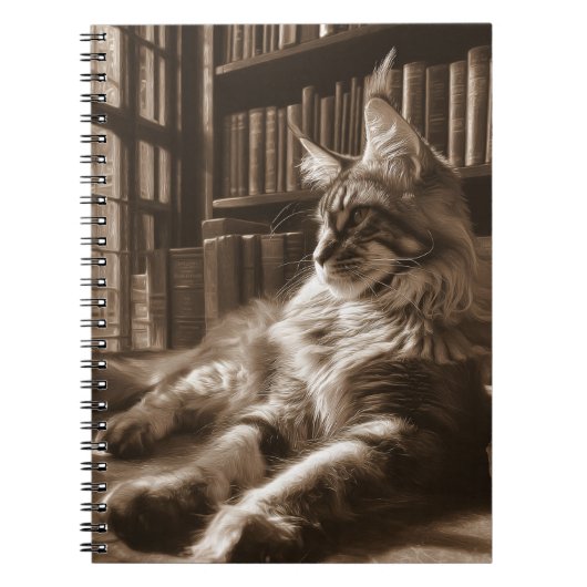 Regal Cat Library Notitieboek (Voorkant)