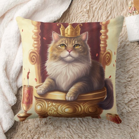 Regal Cat Throne Kussen (Deken)