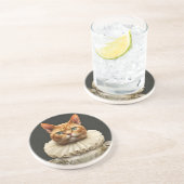 Regal Cat Zandsteen Onderzetter (Zijkant)