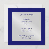 Regal Celtic Fleur Blue All Occasion Invitation Kaart (Achterkant)