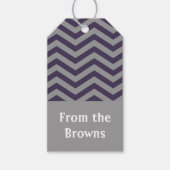 Regal Chevron Gift Labels Cadeaulabel (Voorkant)