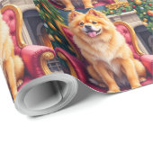 Regal Chow Chow by Grand Christmas Tree Holiday Cadeaupapier (Rol Hoek)