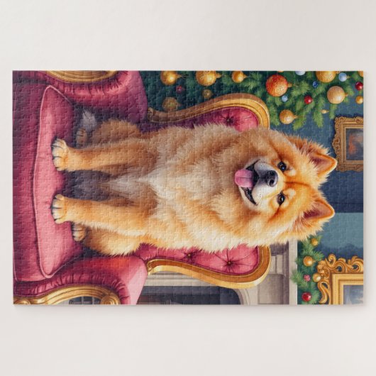 Regal Chow Chow by Grand Christmas Tree Holiday Legpuzzel (Horizontaal)