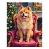 Regal Chow Chow by Grand Christmas Tree Holiday Perfect Poster (Voorkant)