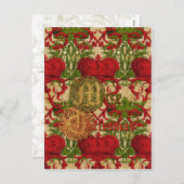 Regal Christmas Greetings Feestdagenkaart (Voorkant / Achterkant)