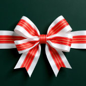 Regal Christmas Stripes Satijnen Lint