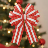 Regal Christmas Stripes Satijnen Lint