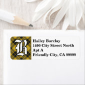 Regal Clan Barclay Dress Tartan Monogram Etiket (Insitu)