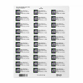 Regal Clan Donald MacDonald Tartan Monogram Etiket (Full Sheet)
