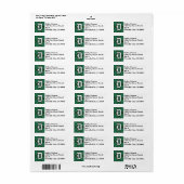 Regal Clan Duncan Tartan Monogram Etiket (Full Sheet)