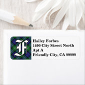 Regal Clan Forbes Tartan Monogram Etiket (Insitu)