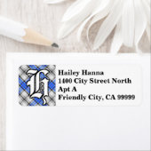 Regal Clan Hannay Tartan Monogram Etiket (Insitu)