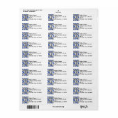 Regal Clan Hannay Tartan Monogram Etiket (Full Sheet)