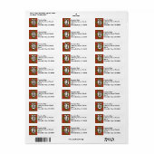 Regal Clan Hay Tartan Monogram Etiket (Full Sheet)