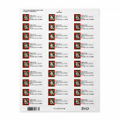 Regal Clan Kerr Tartan Monogram Etiket (Full Sheet)