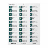 Regal Clan Lyon Tartan Monogram Etiket (Full Sheet)