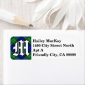 Regal Clan MacKay Tartan Monogram Etiket (Insitu)