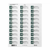 Regal Clan MacKenzie Tartan Monogram Etiket (Full Sheet)
