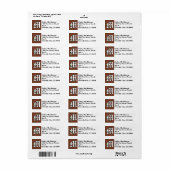 Regal Clan MacKinnon Tartan Monogram Etiket (Full Sheet)