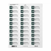 Regal Clan Sutherland Tartan Monogram Etiket (Full Sheet)