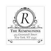 Regal Classic Elegant Rich Monogram Luxury Zelfinktende Stempel (Design)