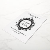 Regal Crest, klassieke bruiloft elegantie, Folie Uitnodiging (Gedraaid)