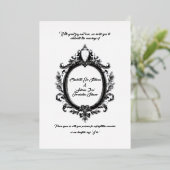 Regal Crest, klassieke bruiloft elegantie, Folie Uitnodiging (Staand Voorkant)