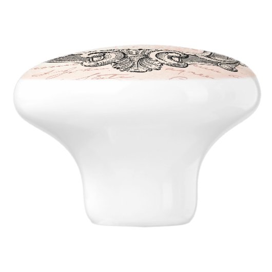 Regal Crown Queen, met Frans handschrift Keramische Knop (Zijkant)