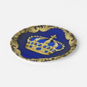 Regal Crown Royal Baby shower Papieren Bordje (Gekanteld)