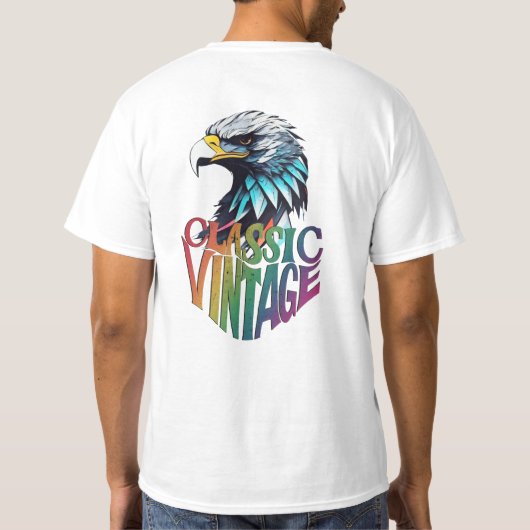 Regal Crystal Eagle" Majestic ontwerp T-shirt (Achterkant)