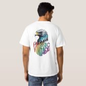 Regal Crystal Eagle" Majestic ontwerp T-shirt (Achterkant volledig)