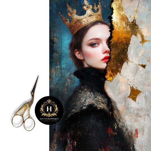 Regal Darkness Abstracte Queen Decoupage Tissuepapier