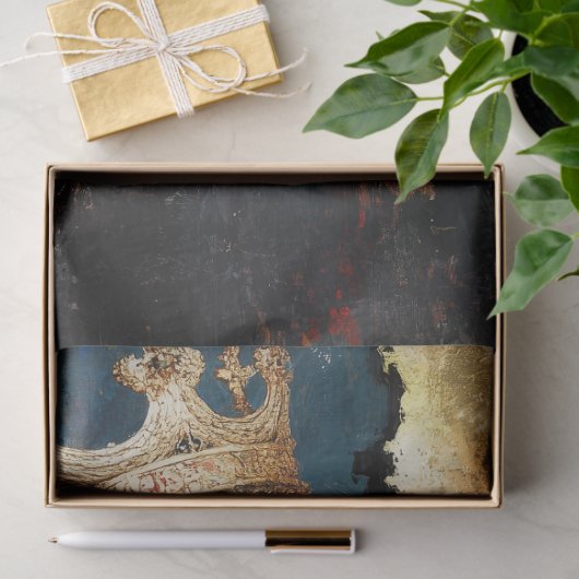 Regal Darkness Abstracte Queen Decoupage Tissuepapier (Geschenk)