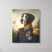Regal Dog Algemeen Portret Aangepaste Digitale Vin Canvas Afdruk (Voorkant)