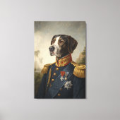 Regal Dog Algemeen Portret Aangepaste Digitale Vin Canvas Afdruk (Voorkant)