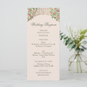 Regal Doors Elegant Faux Foil Wedding Programmakaart (Staand voorkant)