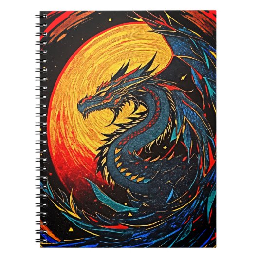 Regal Dragon Notitieboek met Retro Vibes (Voorkant)