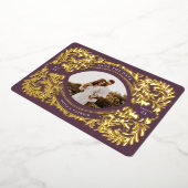 Regal Ebbel bewaart het Lijst Datum foto Folie Uitnodiging (Gedraaid)