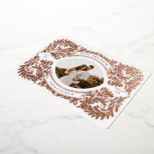 Regal Ebbel Save the Date Photo Lijst Paars Folie Uitnodiging (Gedraaid)