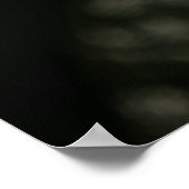 Regal Ebony Portrait Intense Gaze Gold Hoops Poster (Hoek)