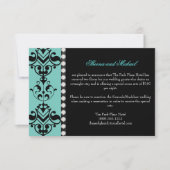 Regal Elegance Custom Wedding Accommodding Card Kaart (Voorkant)