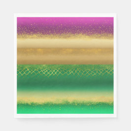 "Regal Elegance: Green & Gold Paper"? Servet