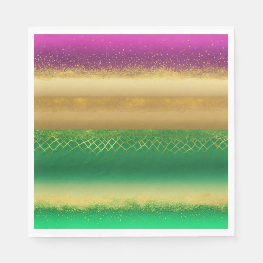 "Regal Elegance: Green & Gold Paper"? Servet (Voorkant)