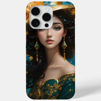 "Regal Elegance: Queen's Crown" iPhone 15 Pro Max Hoesje