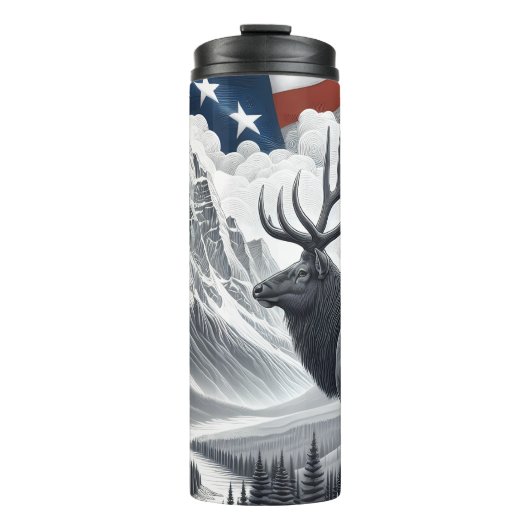 Regal Elk beroemd gemaakt door American Pride Thermosbeker (Voorkant)