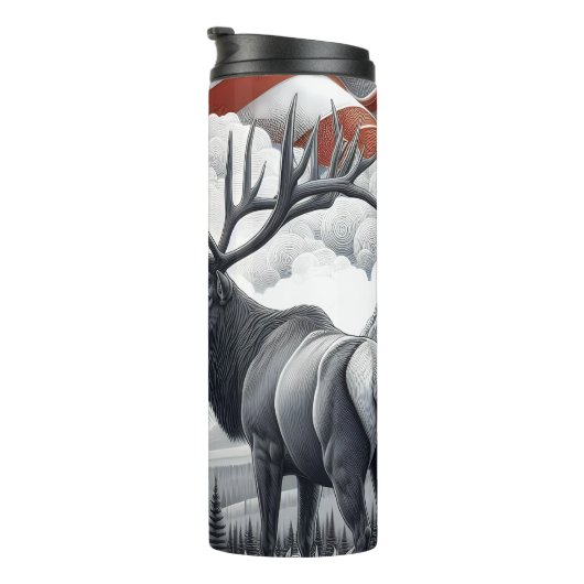 Regal Elk beroemd gemaakt door American Pride Thermosbeker (Geroteerd rechts)